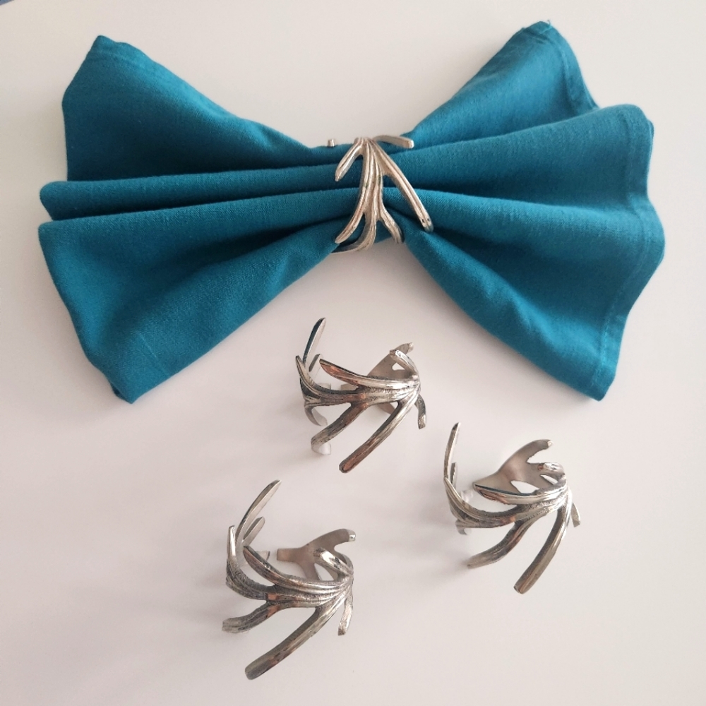 Napkin Rings "Silver Branches"